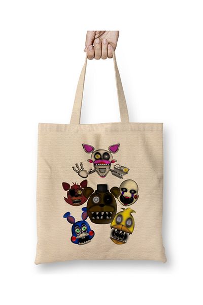 Baskı Dükkanı Five Nights At Freddy's Hey Bon Bon υφασμάτινη τσάντα με μακριά λαβή