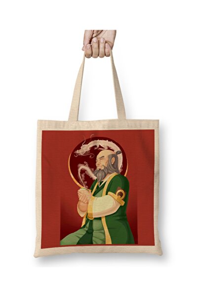 Baskı Dükkanı Avatar za iroh 04 Tkanina Torba Duga Sa ručkom