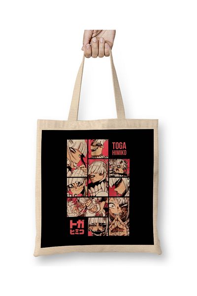 Baskı Dükkanı Υφασμάτινη τσάντα Toga Himiko My Hero Academia με μακριά λαβή