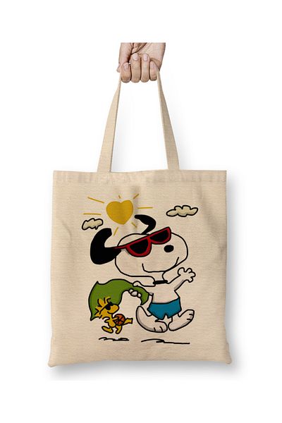 Baskı Dükkanı Geantă de vară Snoopy cu mâner lung