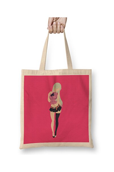 Baskı Dükkanı Nanatsu No Taizai Elizabeth Cloth Torba Long Sa ručkom