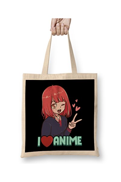 Baskı Dükkanı Volim anime Slatka japanska kawaii anime devojka Tkanina Torba ...