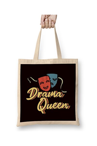 Baskı Dükkanı حقيبة كوين دراما ثياتر غيك فان برودواي وممثلة التمثيل ومقبض طويل