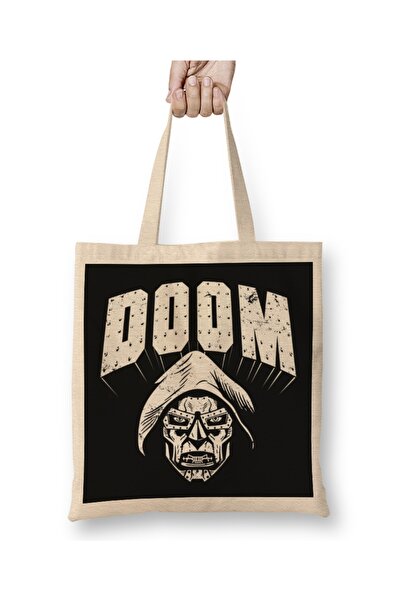 Baskı Dükkanı Doktor Doom tkanina Torba duga Sa ručkom