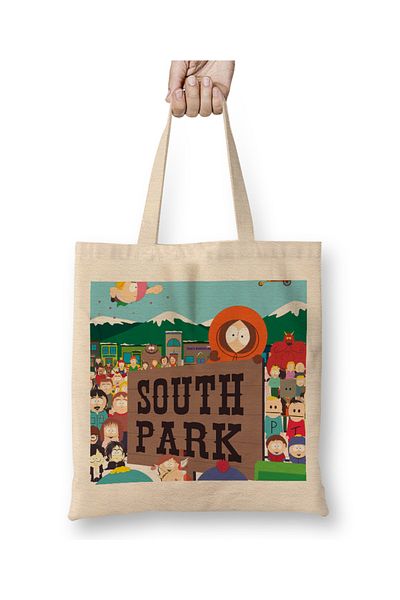Baskı Dükkanı South Park 011 υφασμάτινη τσάντα με μακριά λαβή