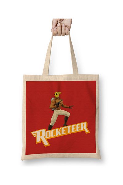 Baskı Dükkanı The Rocketeer I'm a Rocketeer υφασμάτινη τσάντα με μακριά λαβή