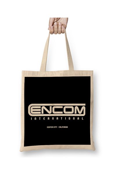 Baskı Dükkanı Υφασμάτινη τσάντα Encom International Tron με μακριά λαβή