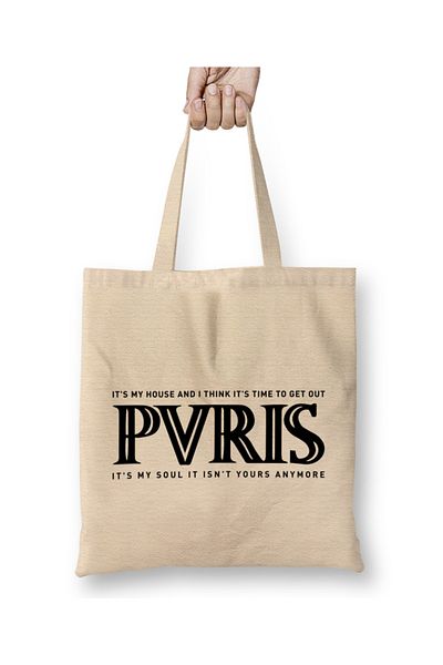 Baskı Dükkanı Υφασμάτινη τσάντα Pvris My House με μακριά λαβή