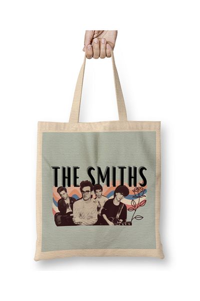 Baskı Dükkanı The Smiths 01 υφασμάτινη τσάντα με μακριά λαβή