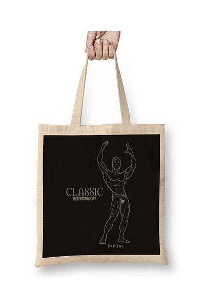 Baskı Dükkanı Geantă clasică pentru culturism Frank Zane cu mâner lung