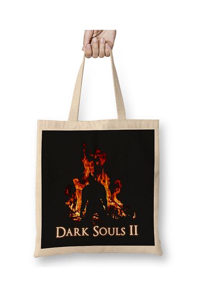 Baskı Dükkanı Υφασμάτινη τσάντα Tyrannicon Dark Souls Bonfire με μακριά λαβή