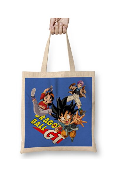 Baskı Dükkanı Dragon Ball GT Kid Goku Pan Trunks Tkanina Torba Duga Sa ručkom