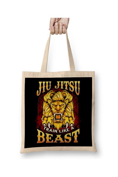Baskı Dükkanı Jiu Jitsu treniraj kao zver Brazilski BJJ MMA odjeća Torba duga...