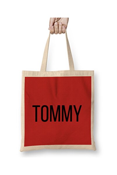 Baskı Dükkanı Υφασμάτινη τσάντα TOMMY με μακριά λαβή