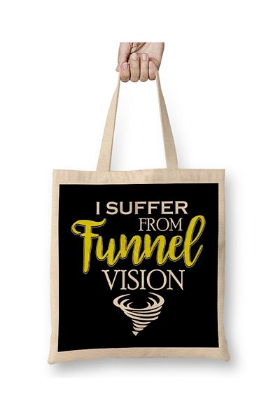Baskı Dükkanı Επιμέλεια από το Tunnel Vision Funny Severe Weather υφασμάτινη τσάντα με μακριά λαβή