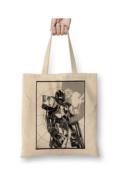 Baskı Dükkanı Υφασμάτινη τσάντα Destiny 2 Titan με μακριά λαβή