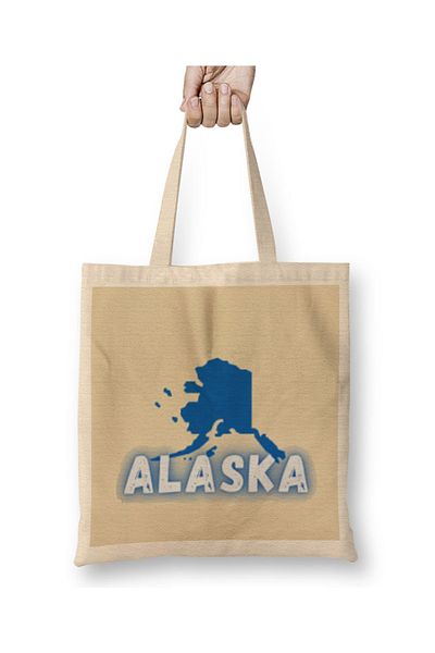 Baskı Dükkanı Υφασμάτινη τσάντα Alaska με μακριά λαβή