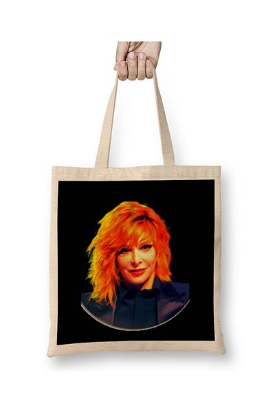 Baskı Dükkanı Υφασμάτινη τσάντα Mylene Farmer με μακριά λαβή