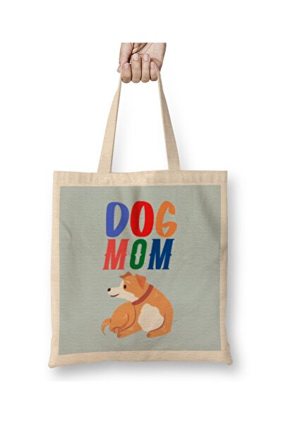 Baskı Dükkanı Funny Dog MOM Lover Δώρο για Γυναικείες Ανδρικές υφασμάτινες τσ...