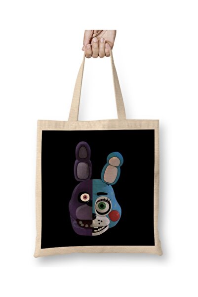 Baskı Dükkanı حقيبة قماش فناف بيد طويلة