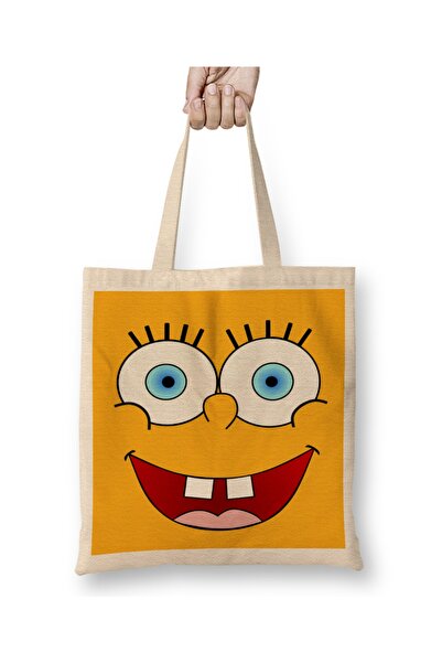 Baskı Dükkanı Spongebob Spongebob tkanina Torba duga Sa ručkom