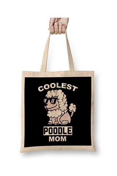 Baskı Dükkanı Najzgodnija tkanina za mame pudli Torba duga Sa ručkom