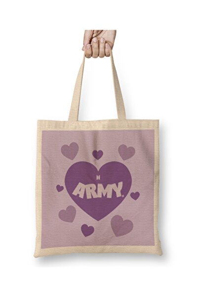 Baskı Dükkanı Army Bts 01 Tkanina Torba Duga Sa ručkom