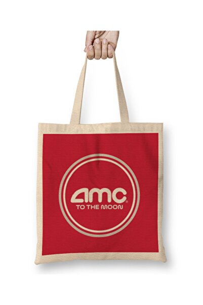 Baskı Dükkanı AMC DAY Stock TO THE MON Cloth Torba Long Sa ručkom