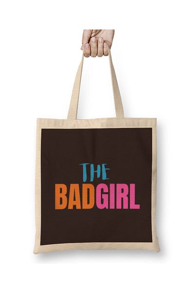 Baskı Dükkanı THE BADGIRL υφασμάτινη τσάντα με μακριά λαβή
