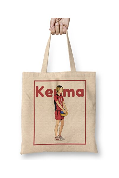 Baskı Dükkanı Haikyuu Anime Nekoma Kenma Manga Tkanina Torba Duga Sa ručkom