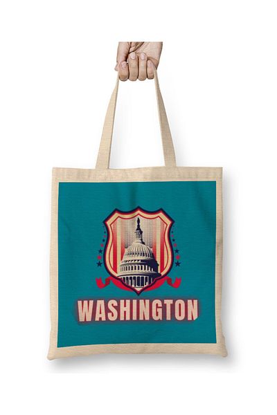 Baskı Dükkanı Vintage υφασμάτινη τσάντα Washington με μακριά λαβή