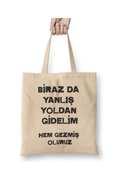 Baskı Dükkanı Smešna izreka Hajde da idemo pogrešnim putem na neko vreme Tkan...