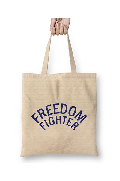 Baskı Dükkanı Υφασμάτινη τσάντα Freedom Fighter με μακριά λαβή