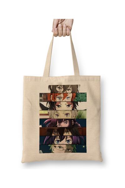 Baskı Dükkanı Classic Bungo Stray Dogs Anime japonez Manga Personaje Geantă din pânză Mâner lung
