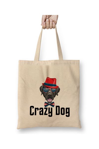 Baskı Dükkanı Τσάντα Crazy Dog με μακριά λαβή