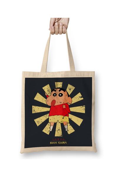 Baskı Dükkanı Crayon Shin Chan retro japanska tkanina Torba dugačka Sa ručkom