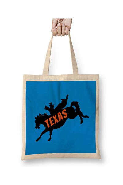 Baskı Dükkanı Texas Love Vintage Retro Tkanina Torba Duga Sa ručkom
