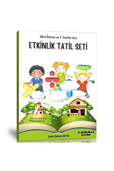 Enine Boyuna Eğitim Okul Öncesi Ve 1. Sınıflar Için Etkinlik Tatil Seti (2 Ki...