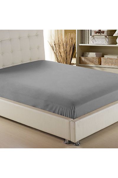 güllüce ev tekstil ürünleri Fitted Sheet Dark Gray