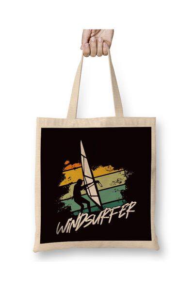 Baskı Dükkanı Vindsurfer talas okean vindsurfing jedrenje surfanje tkanina To...