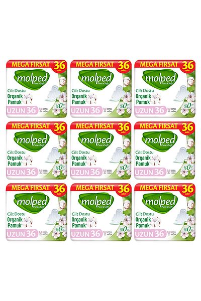 Molped Pure&Soft Sanitary Pad Mega Long 324 Pieces