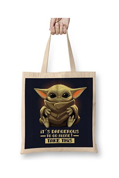 Baskı Dükkanı Yoda tkanina Torba duga Sa ručkom