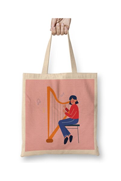 Baskı Dükkanı Ženska torba za muziku harfe Torba dugačka Sa ručkom