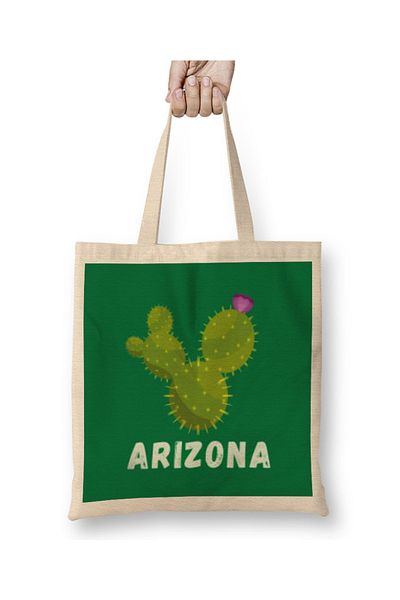 Baskı Dükkanı Υφασμάτινη τσάντα Arizona με μακριά λαβή