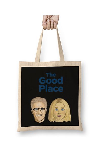 Baskı Dükkanı The Good Place 06 υφασμάτινη τσάντα με μακριά λαβή