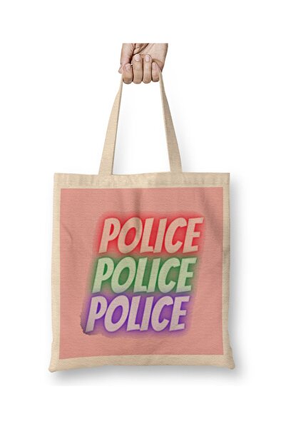 Baskı Dükkanı Ideja za policijski poklon, smešna fraza, platnena torba Torba ...