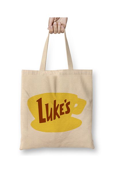 Baskı Dükkanı Geantă din pânză Gilmore Girls Lukes cu mâner lung