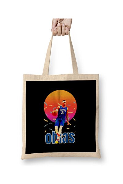 Baskı Dükkanı Obias Harris Vintage Art - Legend Basketball Gift T-Shirt Torba...