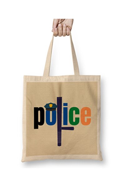 Baskı Dükkanı Ideja za policijski poklon, smešna fraza, platnena torba Torba ...