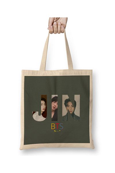 Baskı Dükkanı Jin Bts Army GIFT University Tote Bag Long Handle